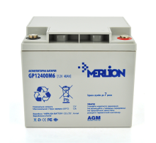 Акумуляторна батарея MERLION AGM GP12400M6 12 V 40 Ah ( 196 x 165 x 175 ) Q1