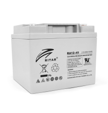 Акумуляторна батарея AGM RITAR RA12-45, Gray Case, 12V 45.0Ah (198 x 166 x169) Q1