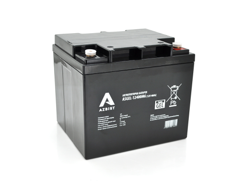 Акумулятор AZBIST Super GEL ASGEL-12400M6, Black Case, 12V 40.0Ah (196x165x173) Q1/96 Акумулятор AZBIST Super GEL ASGEL-12400M6, Black Case, 12V 40.0Ah (196x165x173) Q1/96