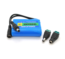 Акумуляторна батарея літієва QiSuo 12V 1.8A з елементами Li-ion 18650, DC5.5x2.1, (56x20x70mm)