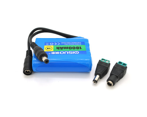 Акумуляторна батарея літієва QiSuo 12V 1.8A з елементами Li-ion 18650, DC5.5x2.1, (56x20x70mm) Акумуляторна батарея літієва QiSuo 12V 1.8A з елементами Li-ion 18650, DC5.5x2.1, (56x20x70mm)