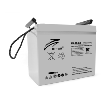 Акумуляторна батарея AGM RITAR RA12-60, Gray Case, 12V 60.0Ah ( 260 x 169 x 211 (218) ) Q1
