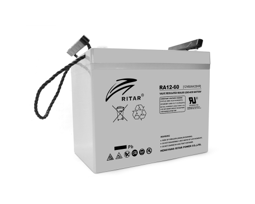 Акумуляторна батарея AGM RITAR RA12-60, Gray Case, 12V 60.0Ah ( 260 x 169 x 211 (218) ) Q1 Акумуляторна батарея AGM RITAR RA12-60, Gray Case, 12V 60.0Ah ( 260 x 169 x 211 (218) ) Q1