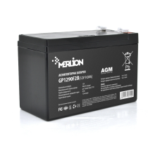 Акумуляторна батарея MERLION AGM GP1290F2B 12 V 9 Ah (150 x 65 x 95 (100)) Black Q10/480