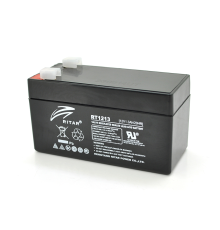 Акумуляторна батарея AGM RITAR RT1213, Black Case, 12V 1.3Ah ( 98 х 44 х 53 (59) ) Q20