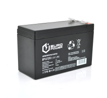 Акумуляторна батарея EUROPOWER AGM EP12-7.2F2 12 V 7,2 Ah ( 150 x 65 x 95 (100) ) Black Q10