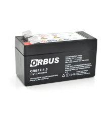 Акумуляторна батарея ORBUS ORB1213 AGM 12V 1,3Ah (98 х 44 х 53 (59)) 0.525 kg Q20/450