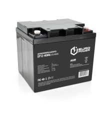 Акумуляторна батарея EUROPOWER AGM EP12-40M6 12 V 40Ah (196 x 165 x 173) Black Q1/96