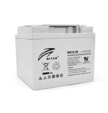Акумуляторна батарея AGM RITAR RA12-40, Gray Case, 12V 40.0Ah ( 198 x166 x 169 ) Q1