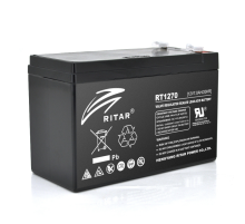Акумуляторна батарея AGM RITAR RT1270B, Black Case, 12V 7.0Ah ( 151 х 65 х 94 (100) ) Q10