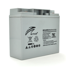 Акумуляторна батарея AGM RITAR HR12-60W, Gray Case, 12V 17.0Ah ( 181 х 77 х 167 (167 ) 4.80 kg Q4