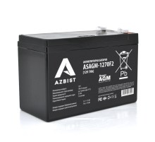 Акумулятор AZBIST Super AGM ASAGM-1270F2, Black Case, 12V 7.0Ah (151 х 65 х 94 (100)) Q10