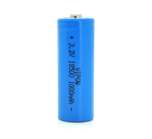 Літій-залізо-фосфатний акумулятор 18500 Lifepo4 Vipow IFR18500 TipTop, 1000mAh, 3.2V, Blue Q50/500