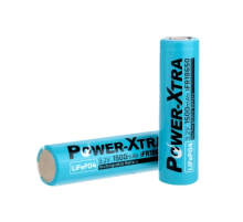 Літій-залізо-фосфатний акумулятор LiFePO4 Power-Xtra IFR18650 1500mah 3.2V, BLUE