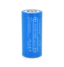 Акумулятор 32700 LiFePO4 LiitoKala Lii-70A, 7000mAh (6500-7000mAh, 30A, 3.2V (2.5-3.65V), Blue, PVC