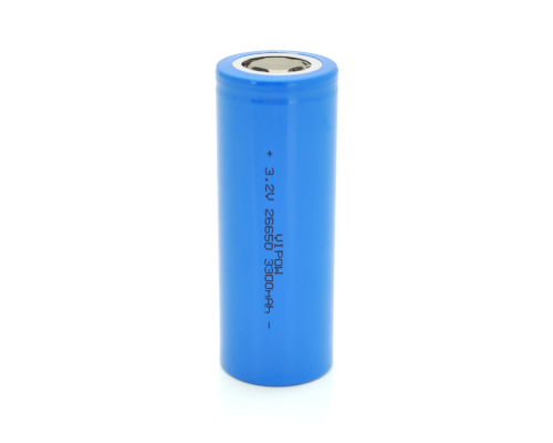 Літій-залізо-фосфатний акумулятор 26650 Lifepo4 Vipow IFR26650 FlatTop, 3300mAh, 3.2V, Blue Q50/500