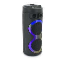 Акустична система з підсвічуванням ZQS6220, 2*10W, вбудований акум 3000mAh, живлення від USB кабелю, Black, Box