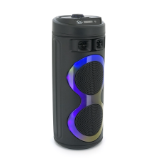 Акустична система з підсвічуванням ZQS6220, 2*10W, вбудований акум 3000mAh, живлення від USB кабелю, Black, Box