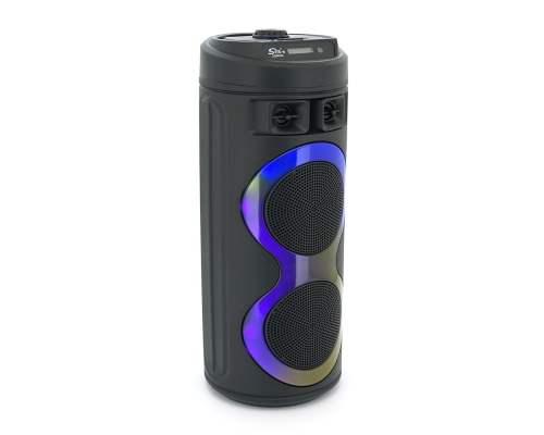 Акустична система з підсвічуванням ZQS6220, 2*10W, вбудований акум 3000mAh, живлення від USB кабелю, Black, Box