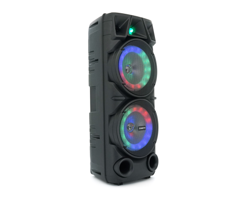 Потужна акустична система з підсвічуванням ZQS8210, 2*20W, 1*Bluetooth мікрофон, пульт, вбудований акум 4500mAh, живлення 220В, Black, Box
