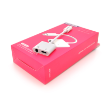 Аудіоконвертор iKAKU KSC-353 ANFENG 2 in 1 audio converter Lightning, Box