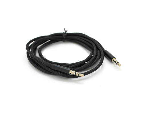 Кабель VEGGIEG AB-1 AUX Audio DC3.5 тато-тато 1.0м, GOLD Stereo Jack, оплетка, (круглий) Black cable, Пакет Кабель VEGGIEG AB-1 AUX Audio DC3.5 тато-тато 1.0м, GOLD Stereo Jack, оплетка, (круглий) Black cable, Пакет