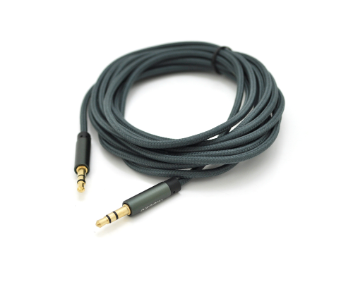 Кабель VEGGIEG AB-3 AUX Audio DC3.5 тато-тато 3.0м, GOLD Stereo Jack, оплетка, (круглий) Black cable, Пакет Кабель VEGGIEG AB-3 AUX Audio DC3.5 тато-тато 3.0м, GOLD Stereo Jack, оплетка, (круглий) Black cable, Пакет