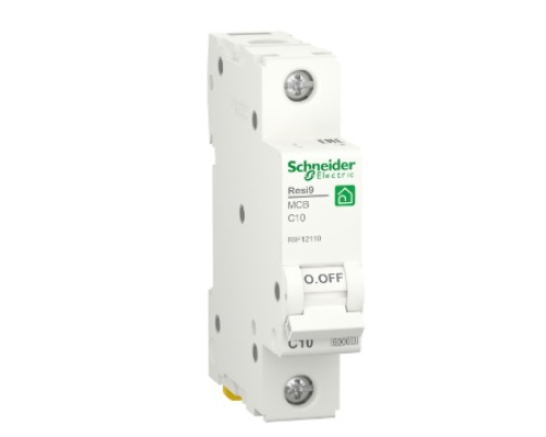 Автоматичний вимикач Schneider RESI9 10А, 1P, крива С, 6кА