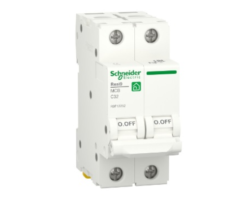 Автоматичний вимикач Schneider RESI9 32А, 2P, крива, 6кА