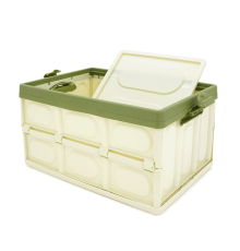 Органайзер пластиковий з кришкою у багажник автомобіля, 400x280х230mm, Green