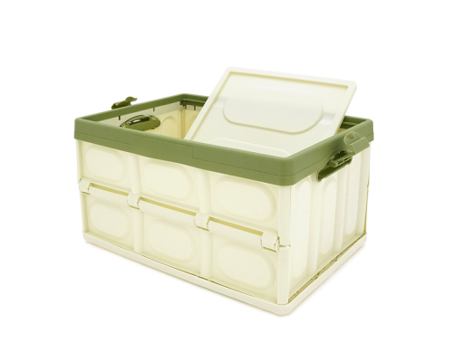 Органайзер пластиковий з кришкою у багажник автомобіля, 400x280х230mm, Green