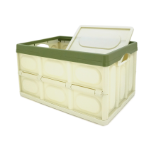 Органайзер пластиковий з кришкою у багажник автомобіля, 500x350х290mm, Green