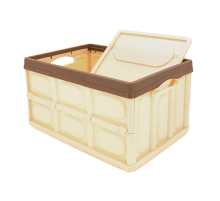 Органайзер пластиковий з кришкою у багажник автомобіля, 370x260х210mm, Brown