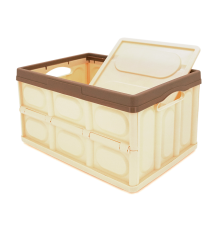 Органайзер пластиковий з кришкою у багажник автомобіля, 370x260х210mm, Brown