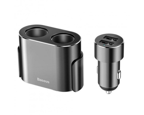 Автомобільний зарядний пристрій Baseus High Efficiency One to Two Cigarette Lighter Black (CRDYQ-01) Автомобільний зарядний пристрій Baseus High Efficiency One to Two Cigarette Lighter Black (CRDYQ-01)