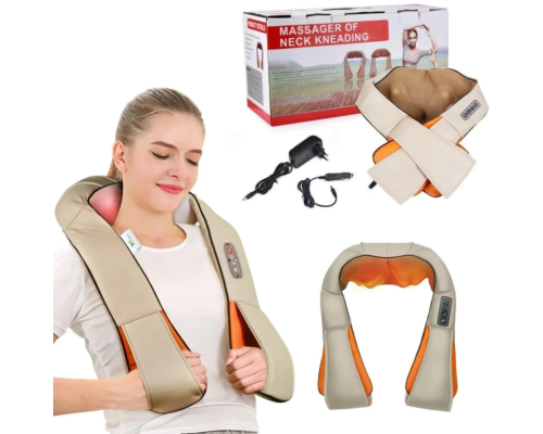 Роликовый массажер для спины и шеи Massager of Neck Kneading Роликовый массажер для спины и шеи Massager of Neck Kneading