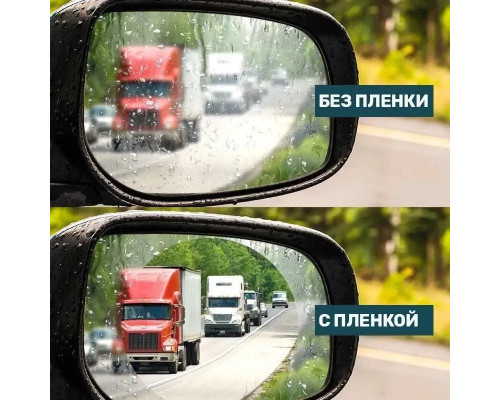 Плівка Anti-fog film 95*95 мм, антидощ для дзеркал авто/безбарвна захисна плівка від води відблисків і бруду Плівка Anti-fog film 95*95 мм, антидощ для дзеркал авто/безбарвна захисна плівка від води відблисків і бруду