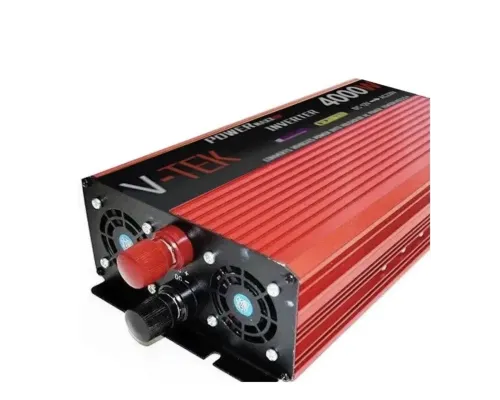 Перетворювач напруги інвертор з дисплеєм V-TEK 4000W 12-220 V Автомобільний перетворювач Перетворювач напруги інвертор з дисплеєм V-TEK 4000W 12-220 V Автомобільний перетворювач