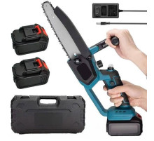 Акумуляторна мінімізова Electric chain saw 8 дюймів + 2 акумулятори 48V Мініпила садова