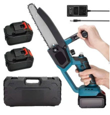 Акумуляторна мінімізова Electric chain saw 8 дюймів + 2 акумулятори 48V Мініпила садова