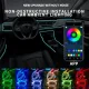 Підсвітка салону Ambient light Rgb, світлодіодна стрічка торпеди USB Bluetooth багатобарвна
