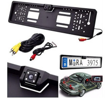 Камера заднего вида в рамке номерного знака 16 LED HD CCD Night Vision R314