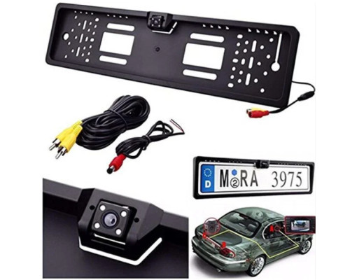 Камера заднього огляду в рамці номерного знака 16 LED HD CCD Night Vision R314