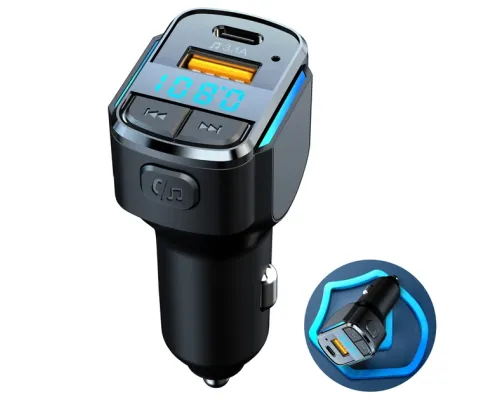 FM-трансмітер Inspire C34 MP3 25 W 12-24 V Black (FM-C34) FM-трансмітер Inspire C34 MP3 25 W 12-24 V Black (FM-C34)