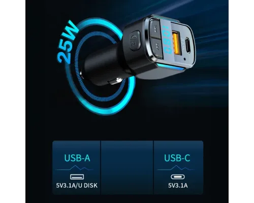 FM-трансмітер Inspire C34 MP3 25 W 12-24 V Black (FM-C34) FM-трансмітер Inspire C34 MP3 25 W 12-24 V Black (FM-C34)