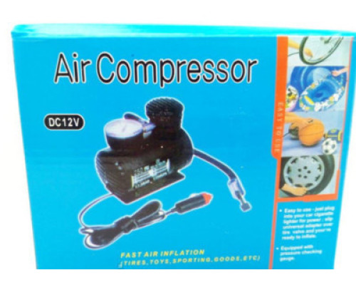 Автомобільний компресор Air Pomp MJ004, для підкачування шин, автонасос