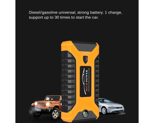 Пускозарядний автомобільний пристрій Jumpstarter 27JX 12В/2А з акумулятором на 99800mAh і ліхтарем ANS К