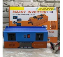 Преобразователь SMART с 12V/24V на 220V ( 3000W ) с LCD дисплеем инвертор постоянного тока