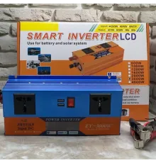 Перетворювач SMART з 12V/24V на 220 V ( 3000 W) з LCD-дисплеєм інвертор постійного струму