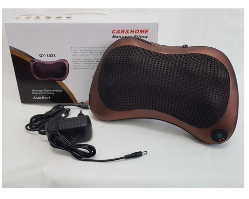 Масажна подушка MASSAGE PILLOW QY-8028 інфрачервоний роликовий масажер для шиї та спини 8 масажних ролика Масажна подушка MASSAGE PILLOW QY-8028 інфрачервоний роликовий масажер для шиї та спини 8 масажних ролика